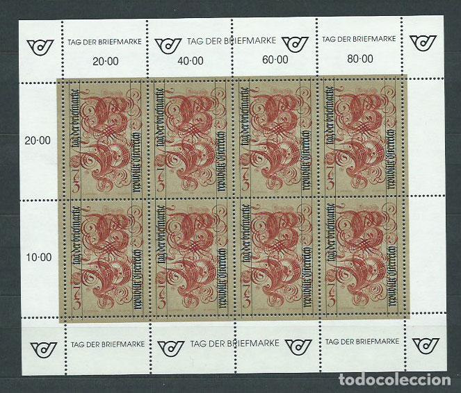 Briefmarken: Austria - Correo 1991 Yvert 1861 minipliego ** Mnh Dia del Sello