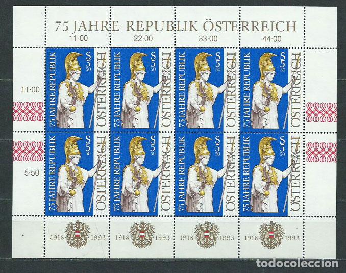 Briefmarken: Austria - Correo 1993 Yvert 1941 minipliego ** Mnh