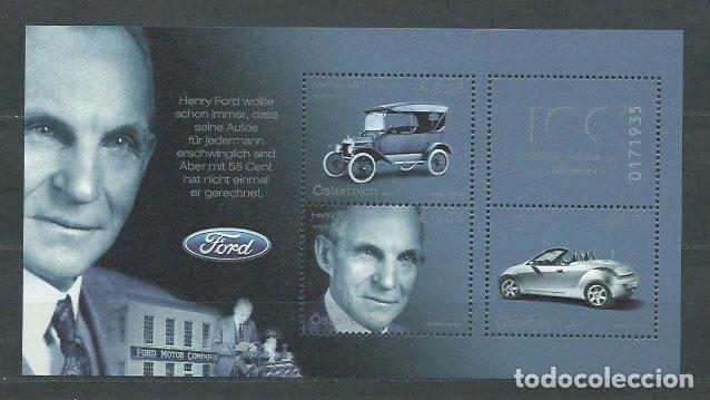 Briefmarken: Austria - Correo 2003 Yvert 2259/61 ** Mnh Autom&oacute;viles Ford