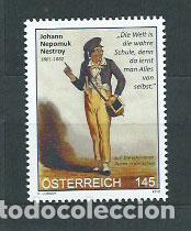 Selos: Austria - Correo 2012 Yvert 2828 ** Mnh Nestroy m&uacute;sico