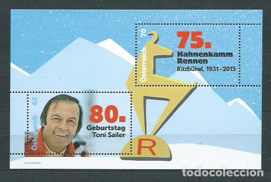 Selos: Austria - Correo 2014 Yvert 3005/6 ** Mnh Carreras Mahnenkamm