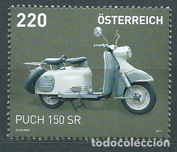 Selos: Austria Correo 2017 Yvert 3170 ** Mnh Motocicleta Puch 150SR