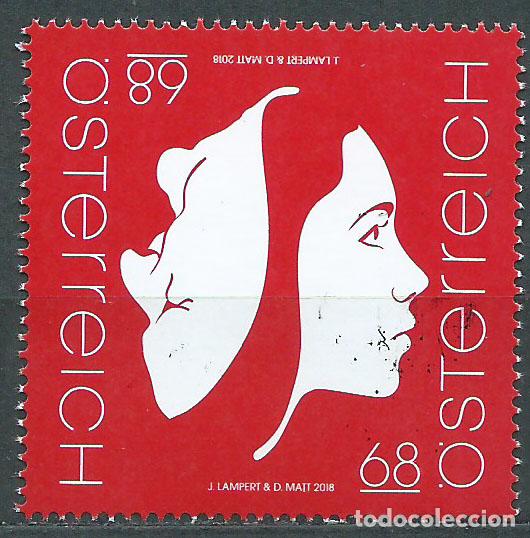 Selos: Austria Correo 2018 Yvert 3201 ** Mnh Convivencia de Generaciones Futuras, Dos c