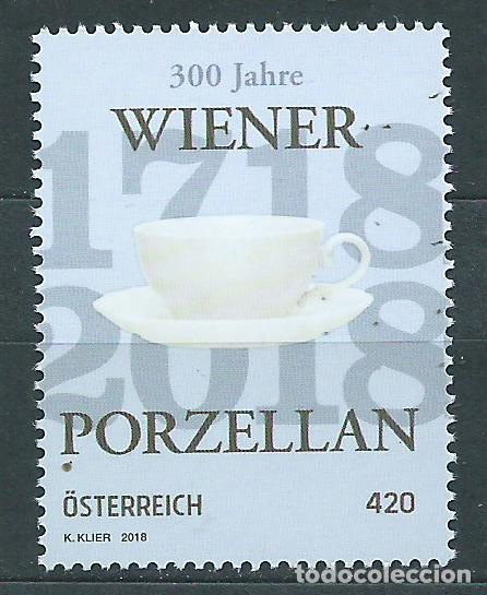 Selos: Austria Correo 2018 Yvert 3264 ** Mnh Porcelana de Viena