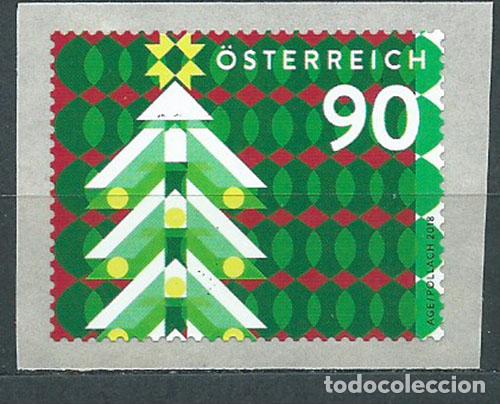 Selos: Austria Correo 2018 Yvert 3271 ** Mnh Navidad Moderna de rollo