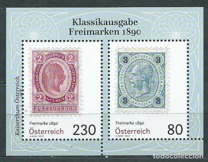 Selos: Austria Correo 2019 Yvert 3323/24 ** Mnh Sellos Postales 1890
