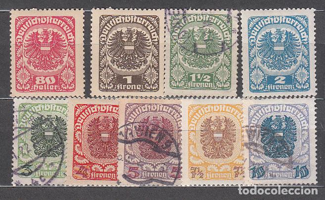 Selos: Austria - Correo 1920 Yvert 223/31 */usado Mh/usado