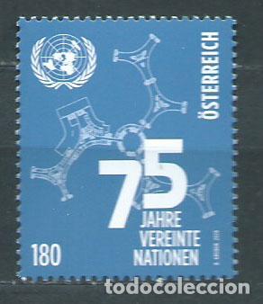 Selos: Austria Correo 2020 Yvert 3418 ** Mnh Organizaci&oacute;n Naciones Unidas