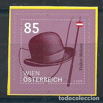 Selos: Austria Correo 2020 Yvert 3364 ** Mhh Definitivos Sombrero Wien adhesivo de carn