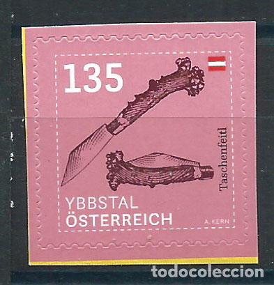 Selos: Austria Correo 2020 Yvert 3369 ** Mnh Definitivos Taschenfeitl y bbstal adhesivo