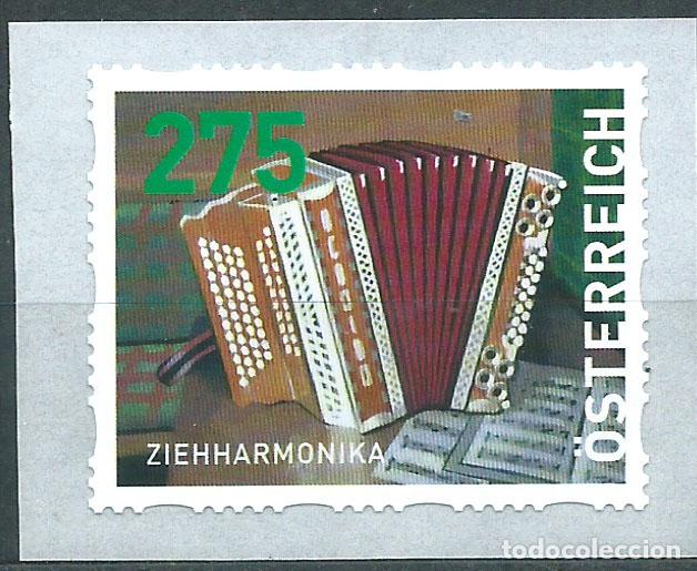 Selos: Austria Correo 2021 Yvert 3435 ** Mnh Acordeon - M&uacute;sica