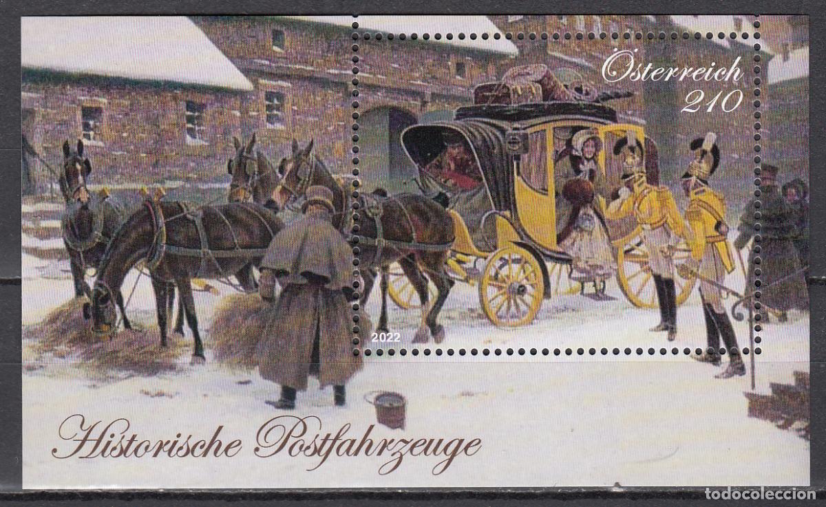 Selos: Austria Correo 2022 Yvert 3494 ** Mnh Vehiculos Postales