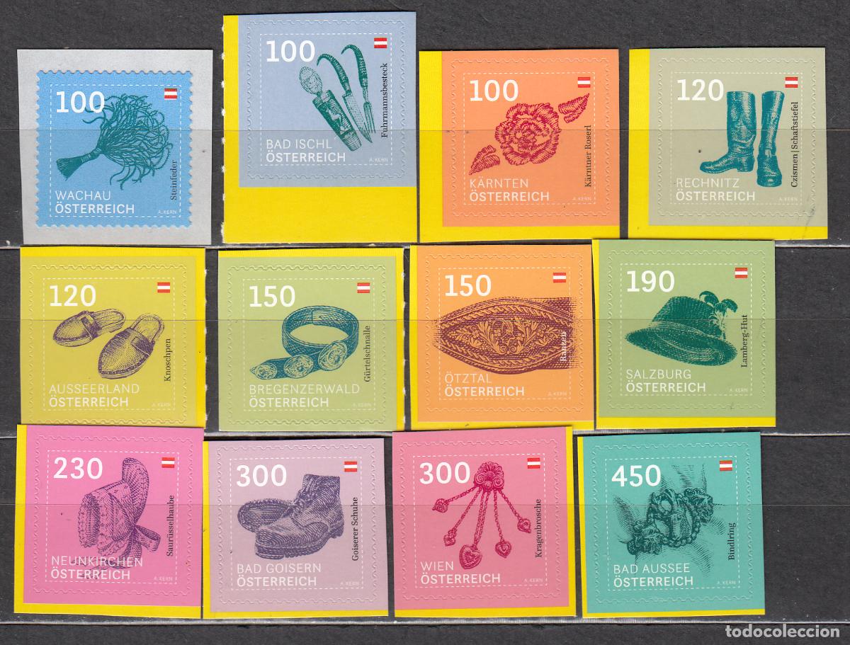 Selos: Austria Correo 2022 ** Mnh Serie basica Trajes Tipicos