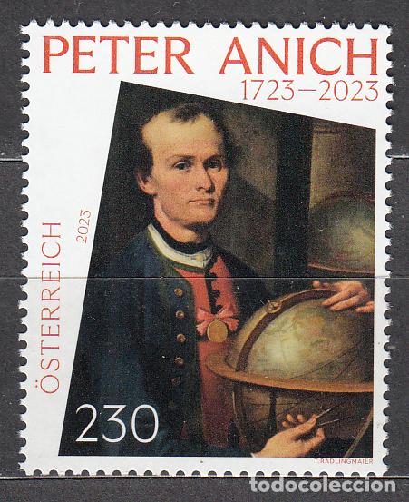 Selos: Austria Correo 2023 Yvert 3581 ** Mnh Peter Anich 300 Aniversario