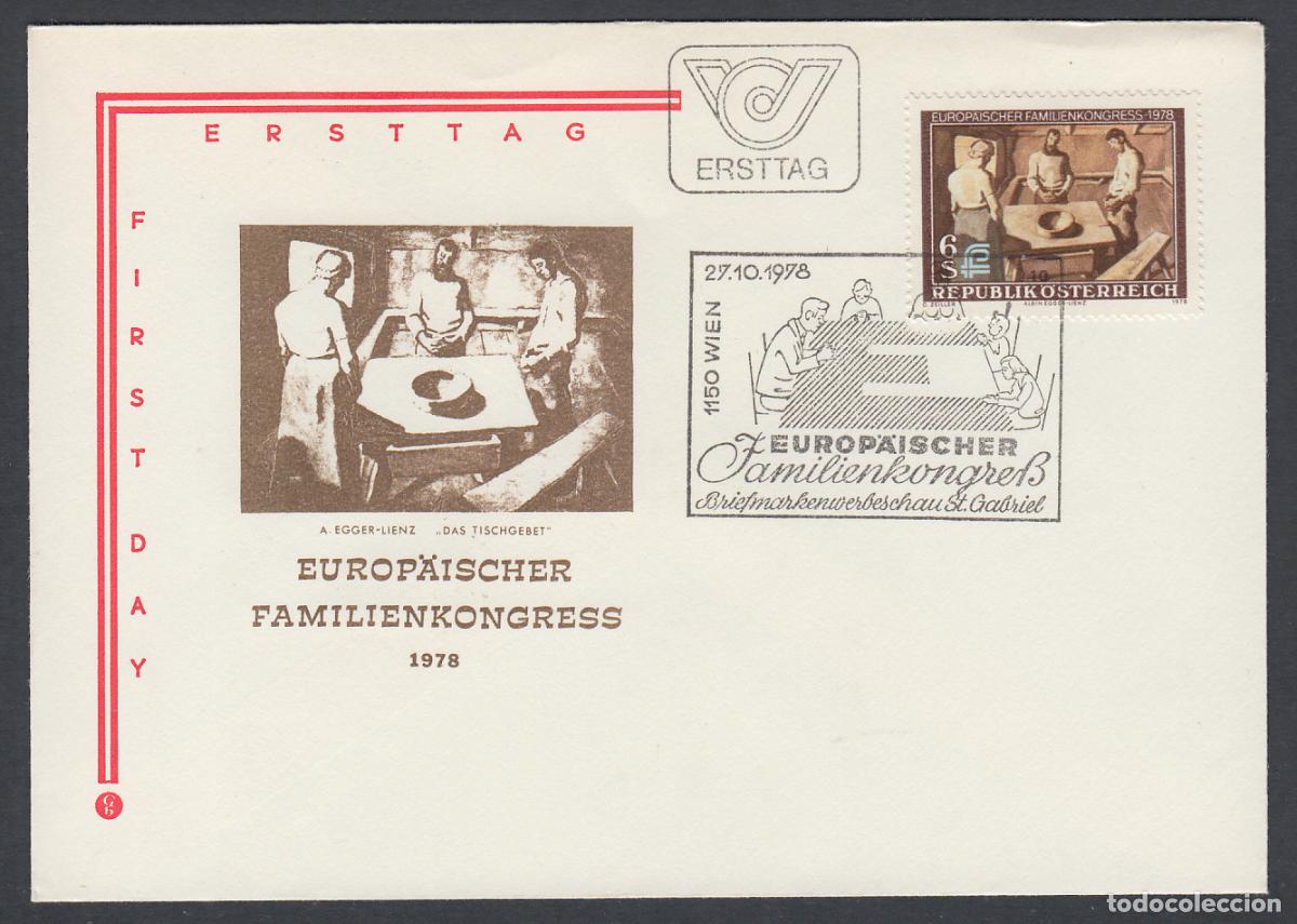Francobolli: Austria Sobres Primer Dia FDC Yvert 1416 - Europa 1978