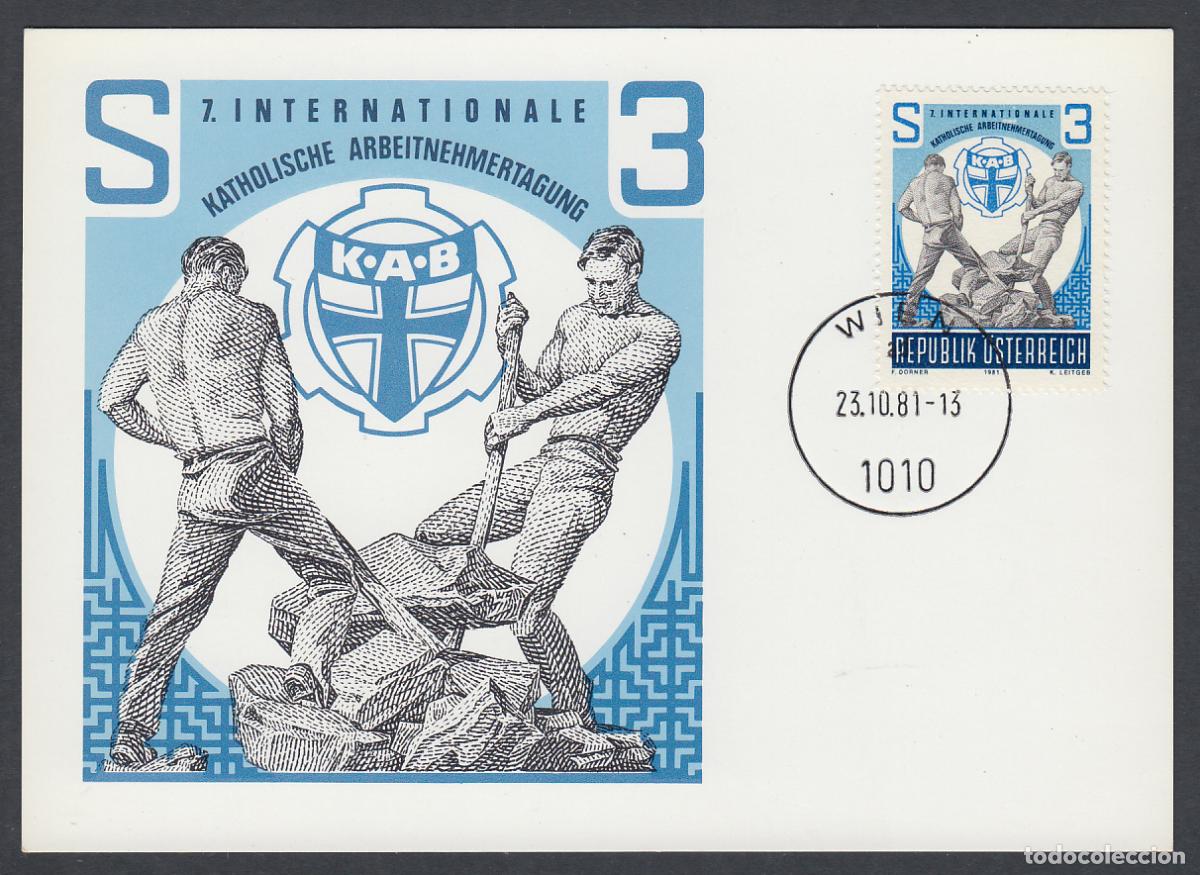Stamps: Austria Tarjetas M&aacute;ximas Yvert 1517 - KAB 1981
