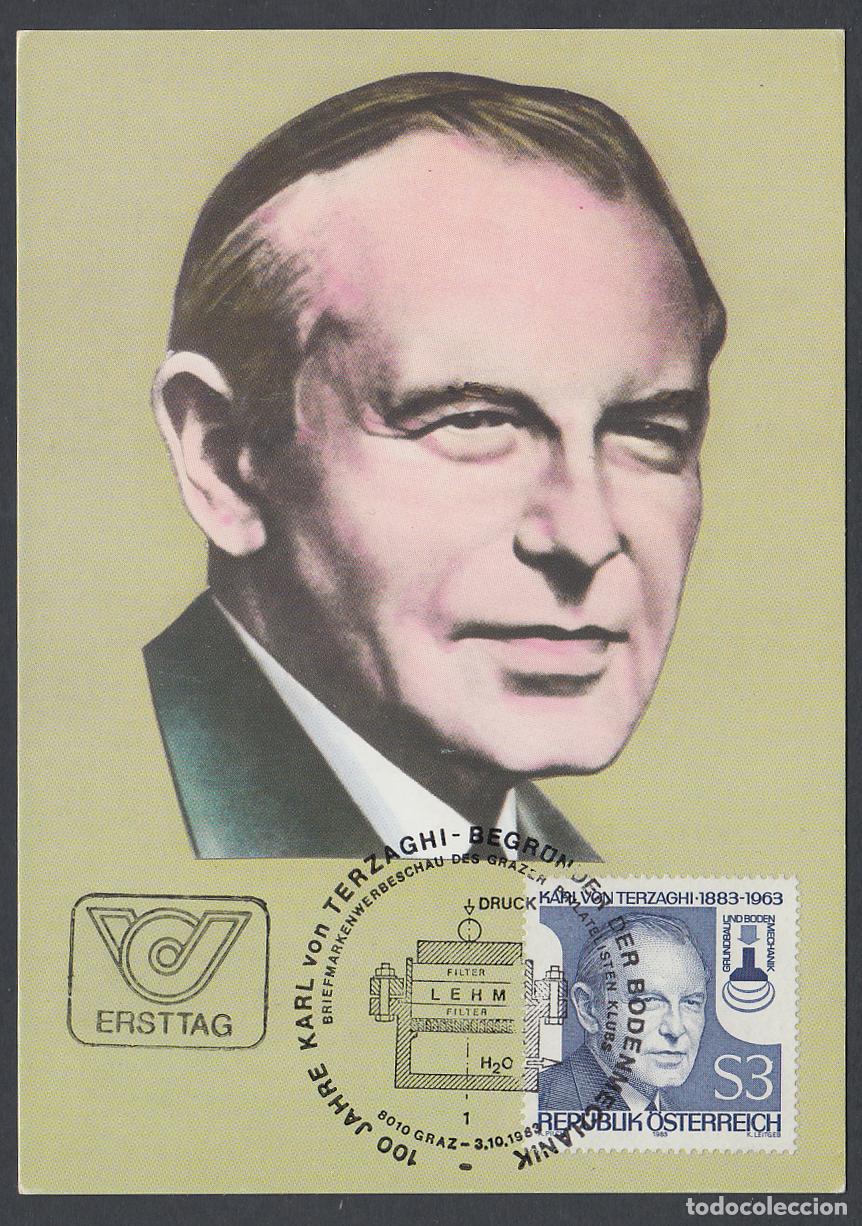 Stamps: Austria Tarjetas M&aacute;ximas Yvert 1582 - Personajes 1983