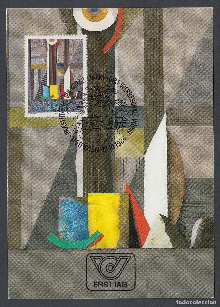 Stamps: Austria Tarjetas M&aacute;ximas Yvert 1623 - Arte 1984