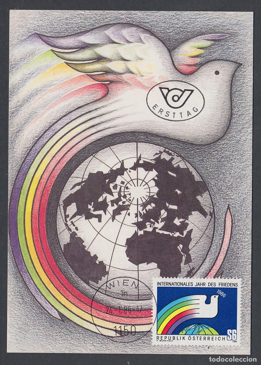 Stamps: Austria Tarjetas M&aacute;ximas Yvert 1665 - Aniversario 1986