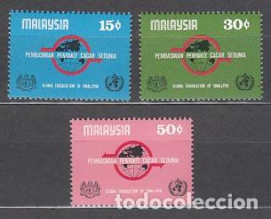 Stamps: Malaysia - Correo Yvert 184/6 ** Mnh Eradicaci&oacute;n de la viruela