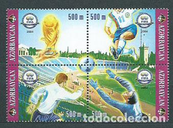 Stamps: Azerbaijan - Correo Yvert 496/9 ** Mnh F&uacute;tbol