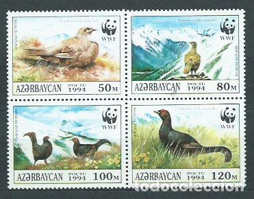 Stamps: Azerbaijan - Correo Yvert 163/6 ** Mnh Aves