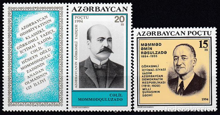 Stamps: Azerbaijan - Correo Yvert 122/23 ** Mnh Personajes