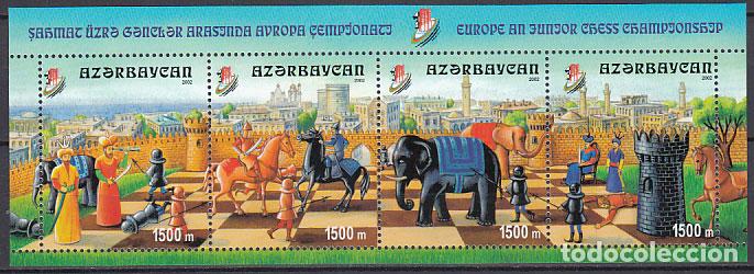 Stamps: Azerbaijan - Correo Yvert 448/51 ** Mnh Deportes - Ajedrez
