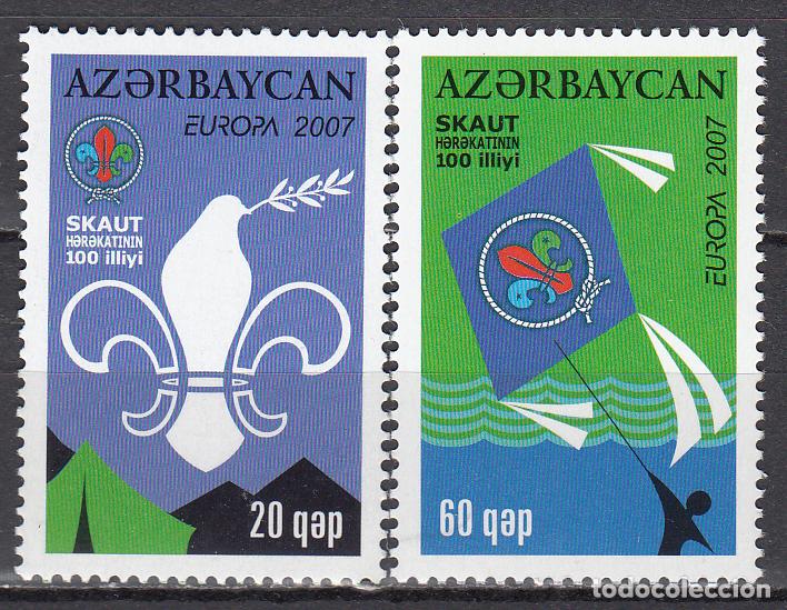 Stamps: Azerbaijan Correo Yvert 580/81 ** Mnh Europa 2007- Deportes - Boy Scouts