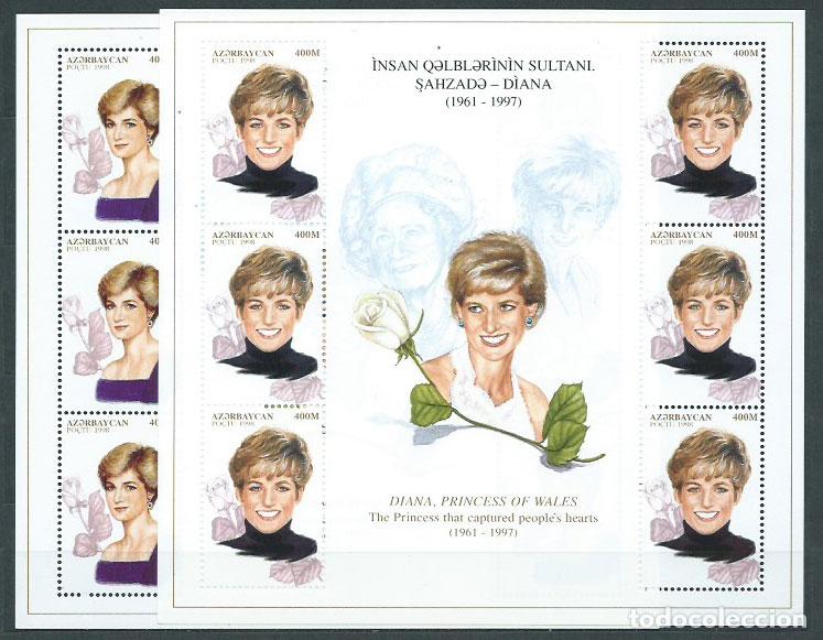 Stamps: Azerbaijan - Hojas Yvert 38/9 ** Mnh Lady Diana