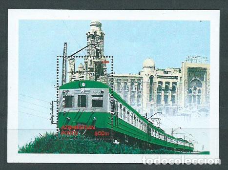 Stamps: Azerbaijan - Hojas Yvert 26 ** Mnh Trenes