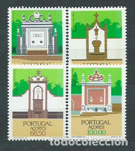 Stamps: Azores - Correo Yvert 366/9 ** Mnh Arquitectura