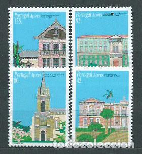 Stamps: Azores - Correo Yvert 442/5 ** Mnh Arquitectura