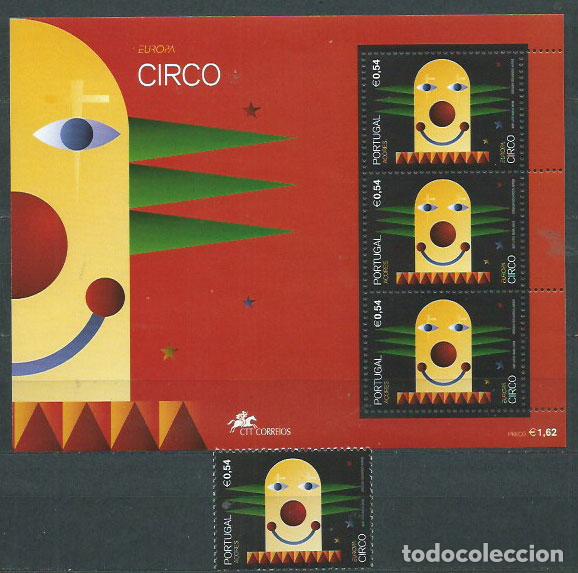 Stamps: Azores - Correo Yvert 473+H,23 ** Mnh Europa