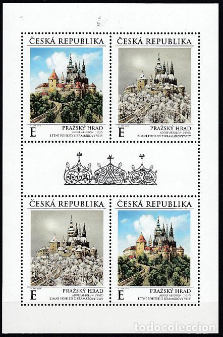 Stamps: Chequia - Correo 2019 Yvert 912/3 pliego ** Mnh Castillos