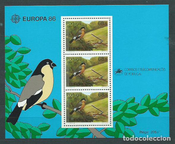 Briefmarken: Azores - Hojas Yvert 7 ** Mnh Europa . Aves