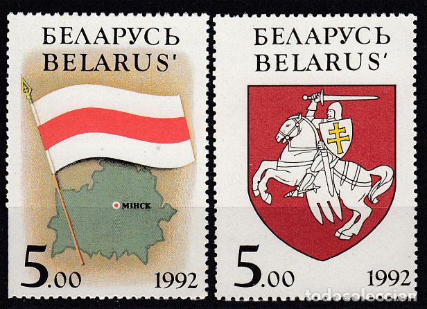 Briefmarken: Bielorusia - Correo 1992 Yvert 1/2 ** Mnh