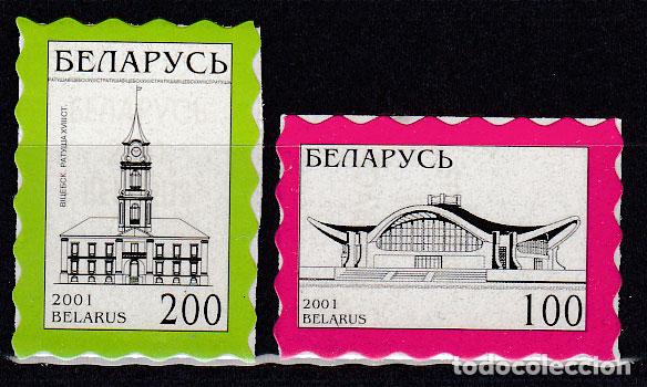 Briefmarken: Bielorusia - Correo 2001 Yvert 377/78 ** Mnh Edificios