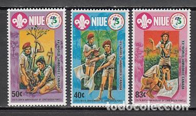 Selos: Niue - Correo Yvert 385/7 ** Mnh Scouts