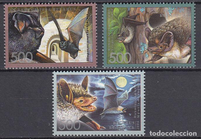 Selos: Bielorusia - Correo 2006 Yvert 565/67 ** Mnh Fauna - Murcielagos