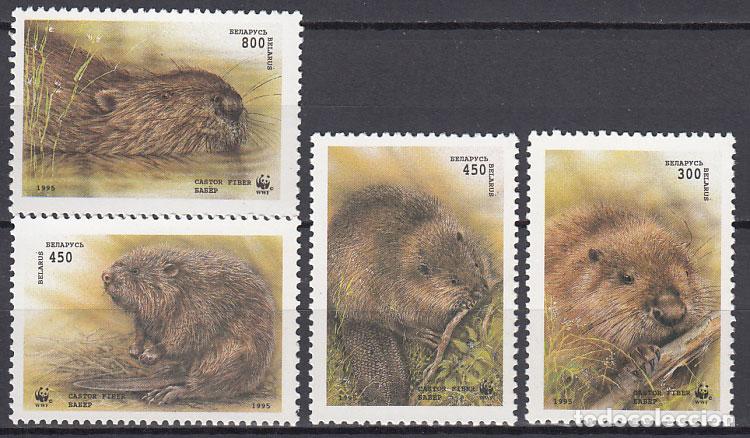 Selos: Bielorusia - Correo 1995 Yvert 97/100 ** Mnh WWF - Fauna
