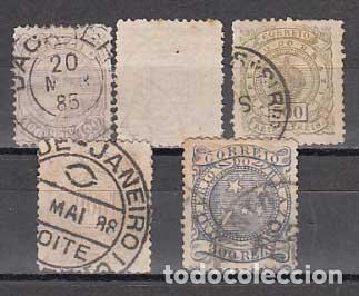 Stamps: Brasil - Correo 1884 Yvert 61/5 usado