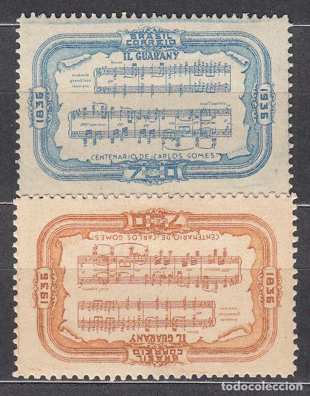 Stamps: Brasil Correo 1936 Yvert 309/10 * Mh