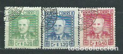 Stamps: Brasil - Correo 1946 Yvert 458/60 usado Personajes