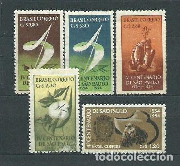 Stamps: Brasil - Correo 1953 Yvert 523/7 (*) Mng