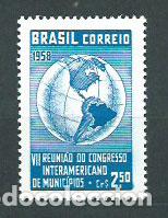 Selos: Brasil - Correo 1958 Yvert 667 ** Mnh