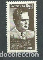 Selos: Brasil - Correo 1963 Yvert 740 ** Mnh Personaje