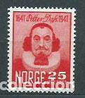 Selos: Noruega - Correo 1947 Yvert 304 * Mh Personaje Poeta