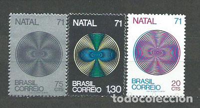 Selos: Brasil - Correo 1971 Yvert 974/6 ** Mnh Navidad