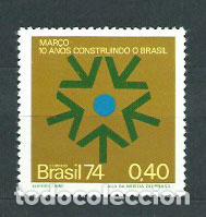 Selos: Brasil - Correo 1974 Yvert 1100 ** Mnh